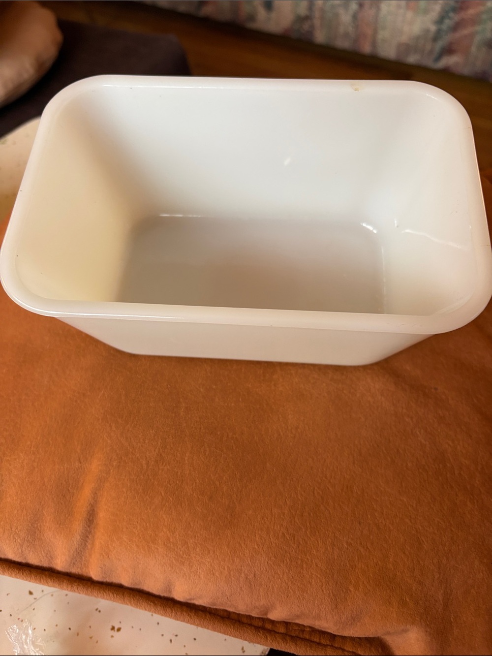Vintage Glasbake Milk Glass 8 inch Baking Dish